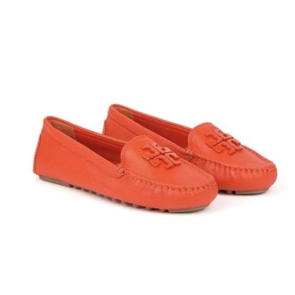 Tory Burch Shoes - Tory Burch Lowell 2 Driver Loafers in Spicy Orange SZ 6.5